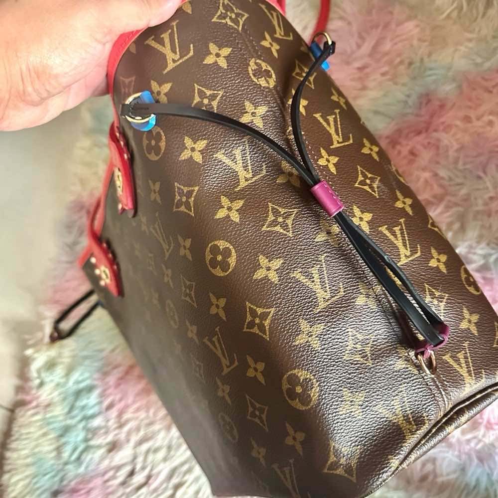 Louis Vuitton Neverfull Brown Canvas Silver Very good - Box View