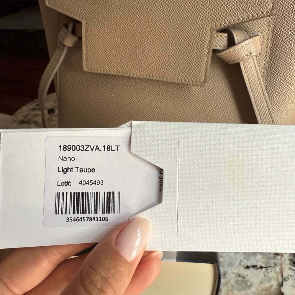 Celine Belt Beige Leather Never worn - Box View