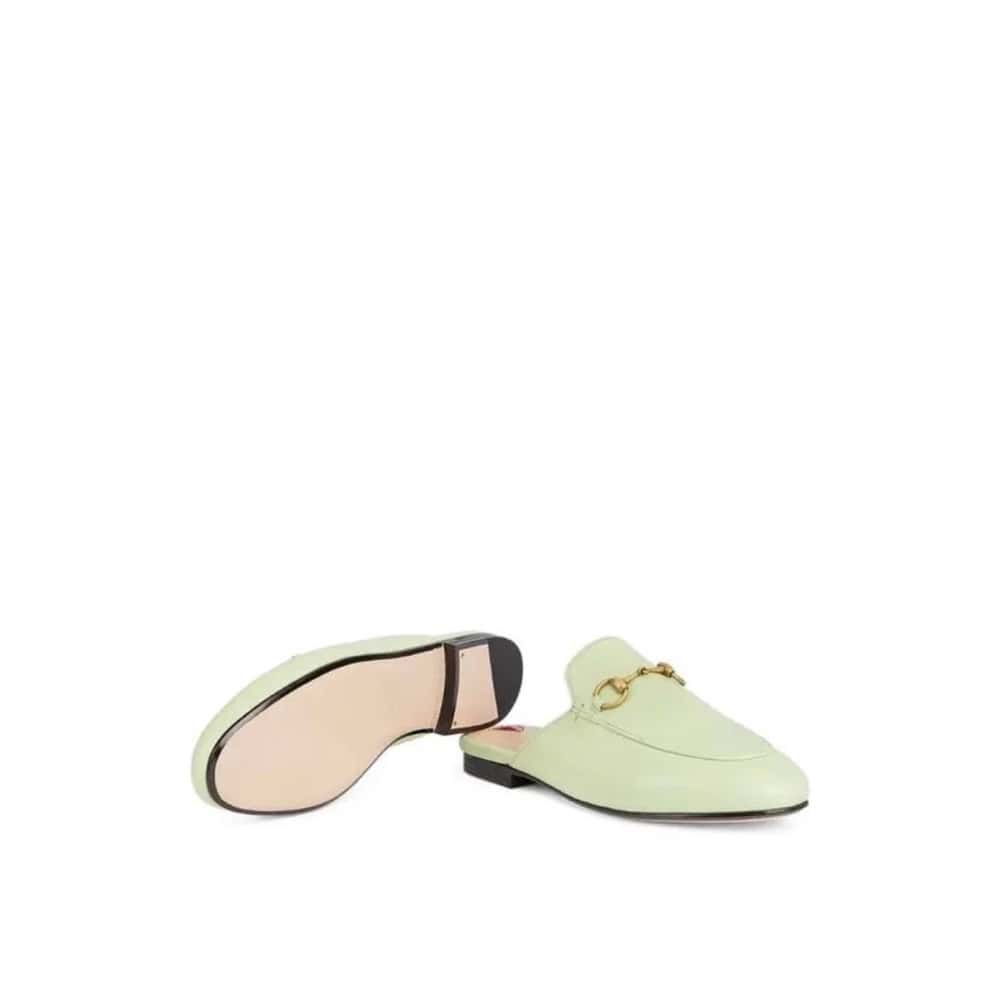 Gucci Princetown leather mules Green Leather Never worn, with tag - Box View