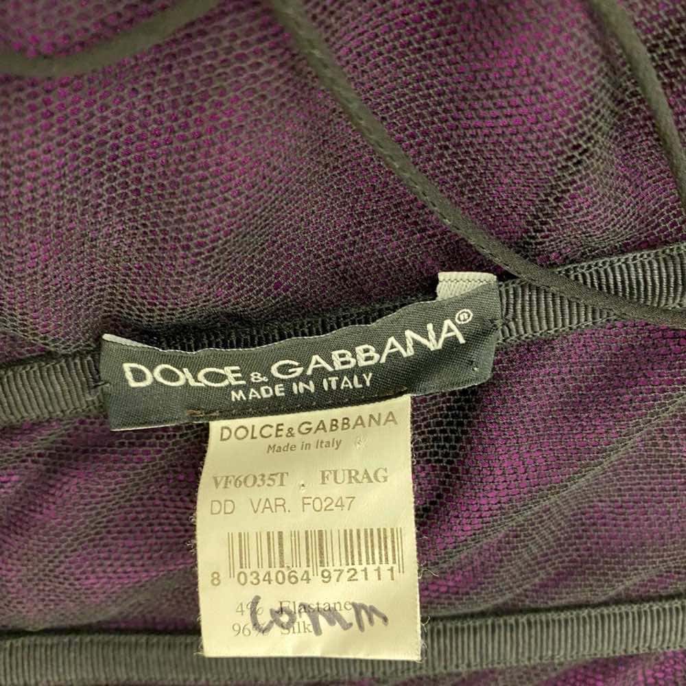 Dolce & Gabbana Silk Mini Dress Purple Silk Very good - Box View