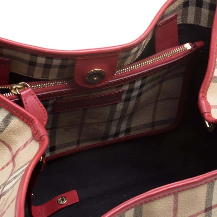Burberry Canterbury Brown Canvas Leather Very good - Box View