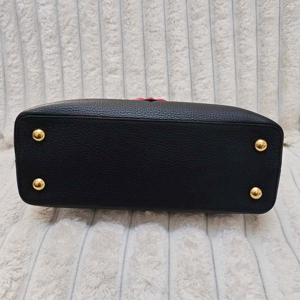 Louis Vuitton PM Capucines Black Leather Gold Good - Box View