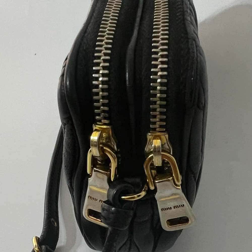 Miu Miu Matelasse Black Leather Metal Very good - Box View