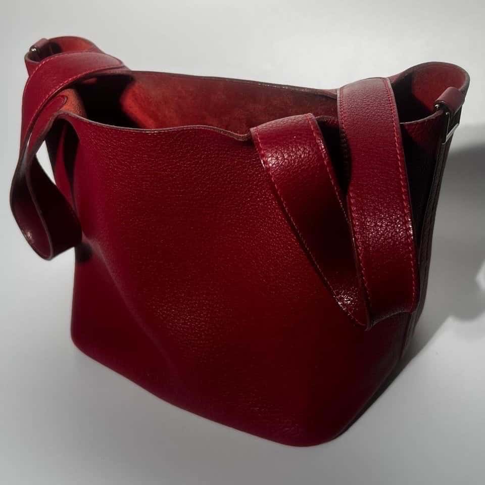 Hermès Picotin Red Leather Silver Good - Box View