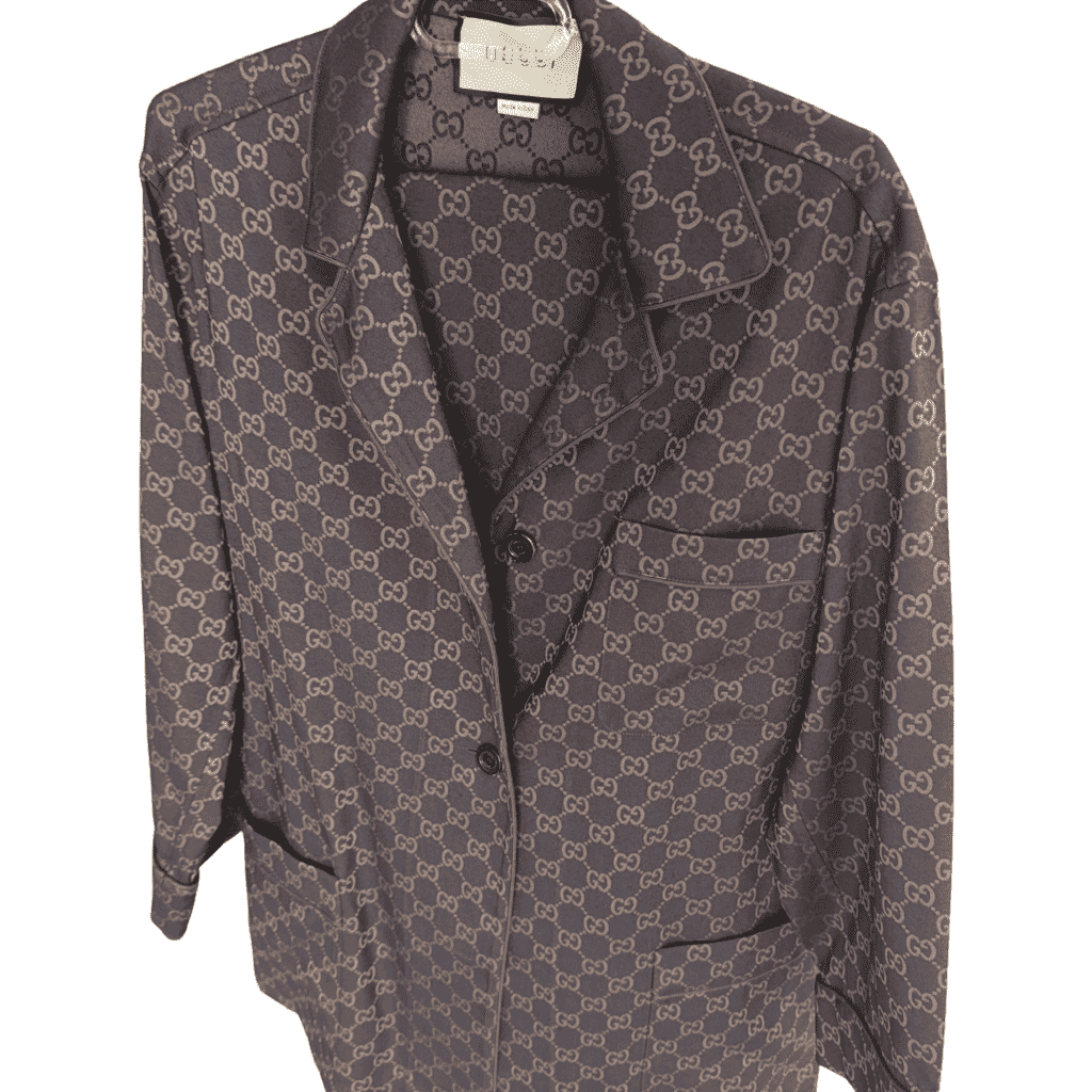 Gucci Elegant Pijama Gucci Shirt Brown Cotton Very good - Front View