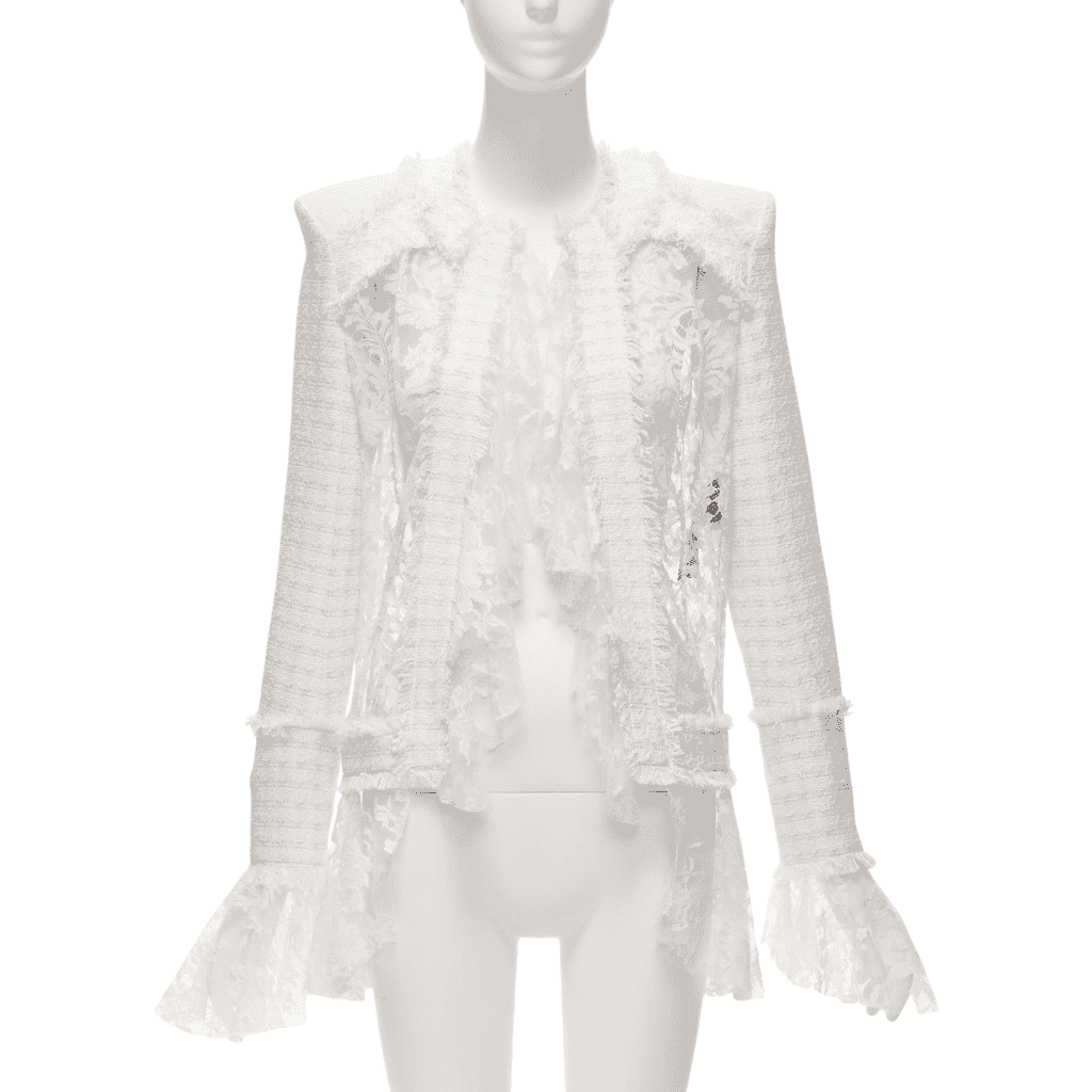 Balmain Spencer White Polyester Never worn - Front View