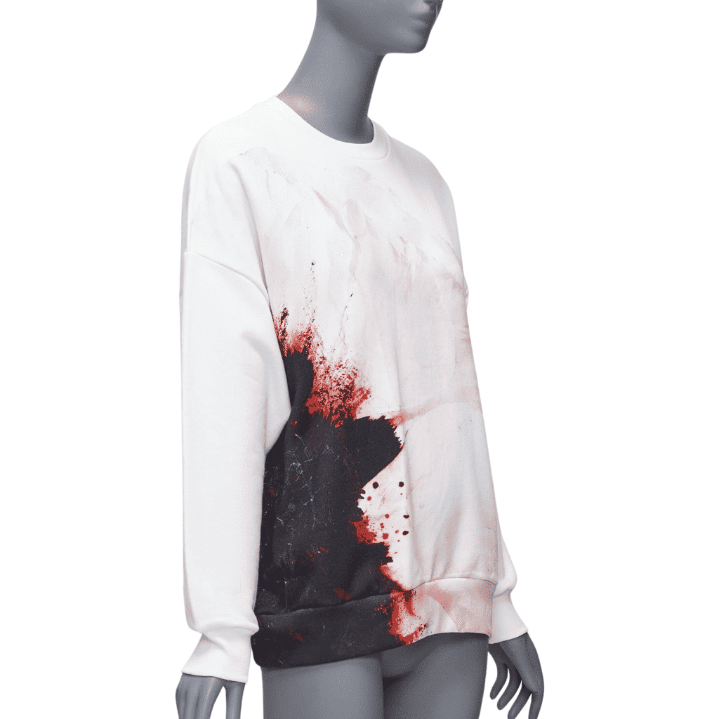 Alexander McQueen Floral Print Crew White Cotton Very good - Front View
