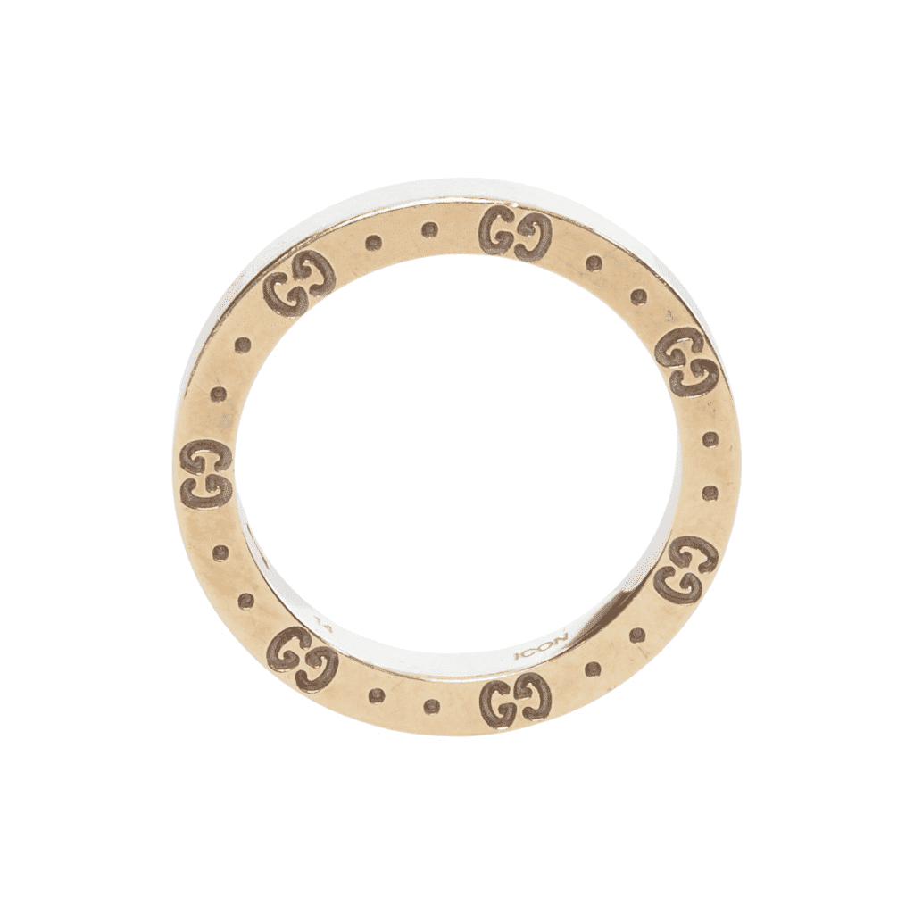 Gucci Monogram Ring Gold Very good - Front View