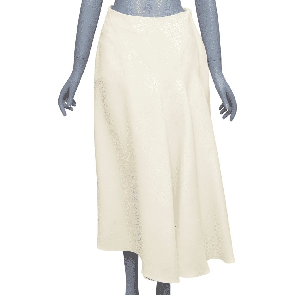 Dior Bias Cut Skirt Beige Wool Fair - Front View