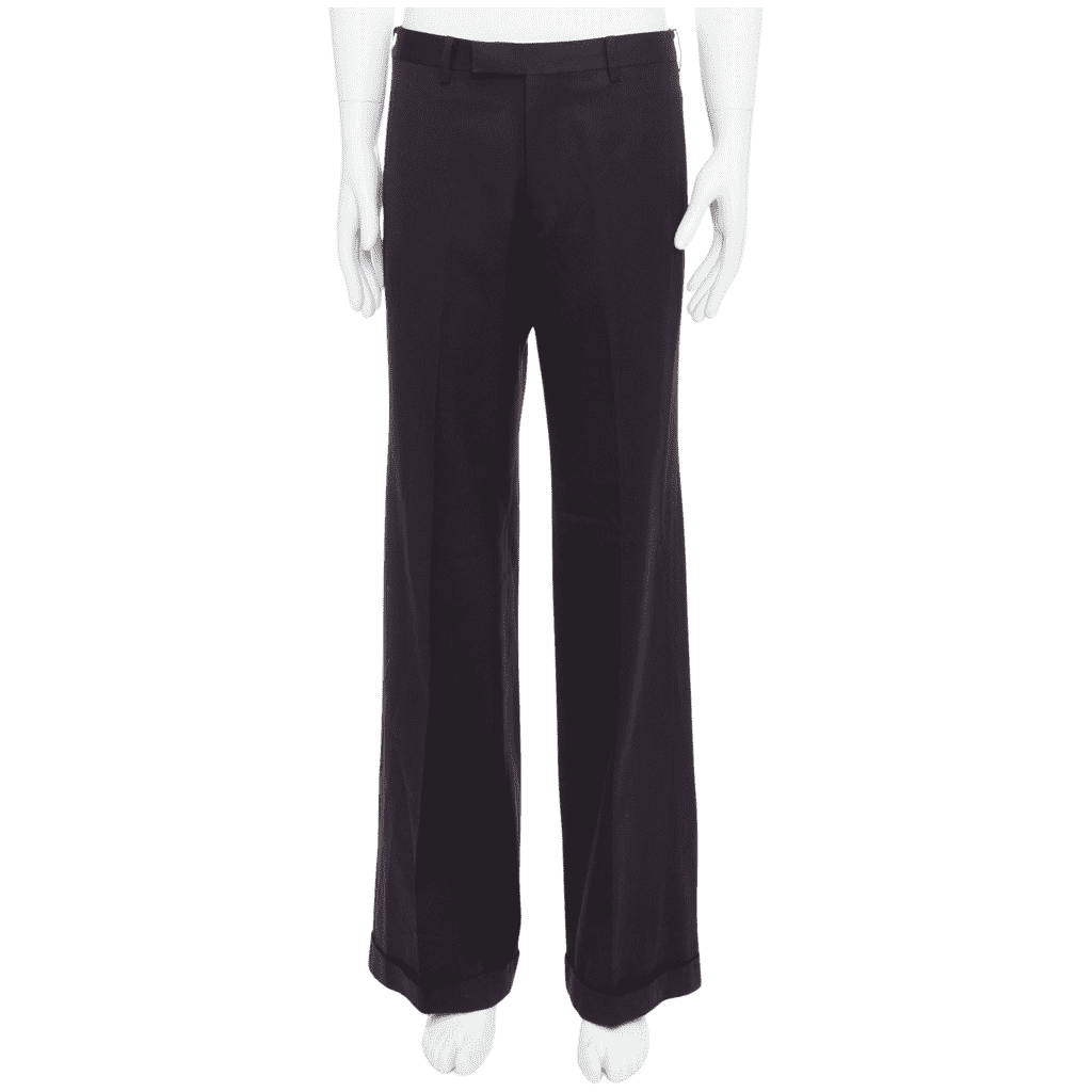 Yohji Yamamoto Wool Blend Pants Brown Very good condition - Front View