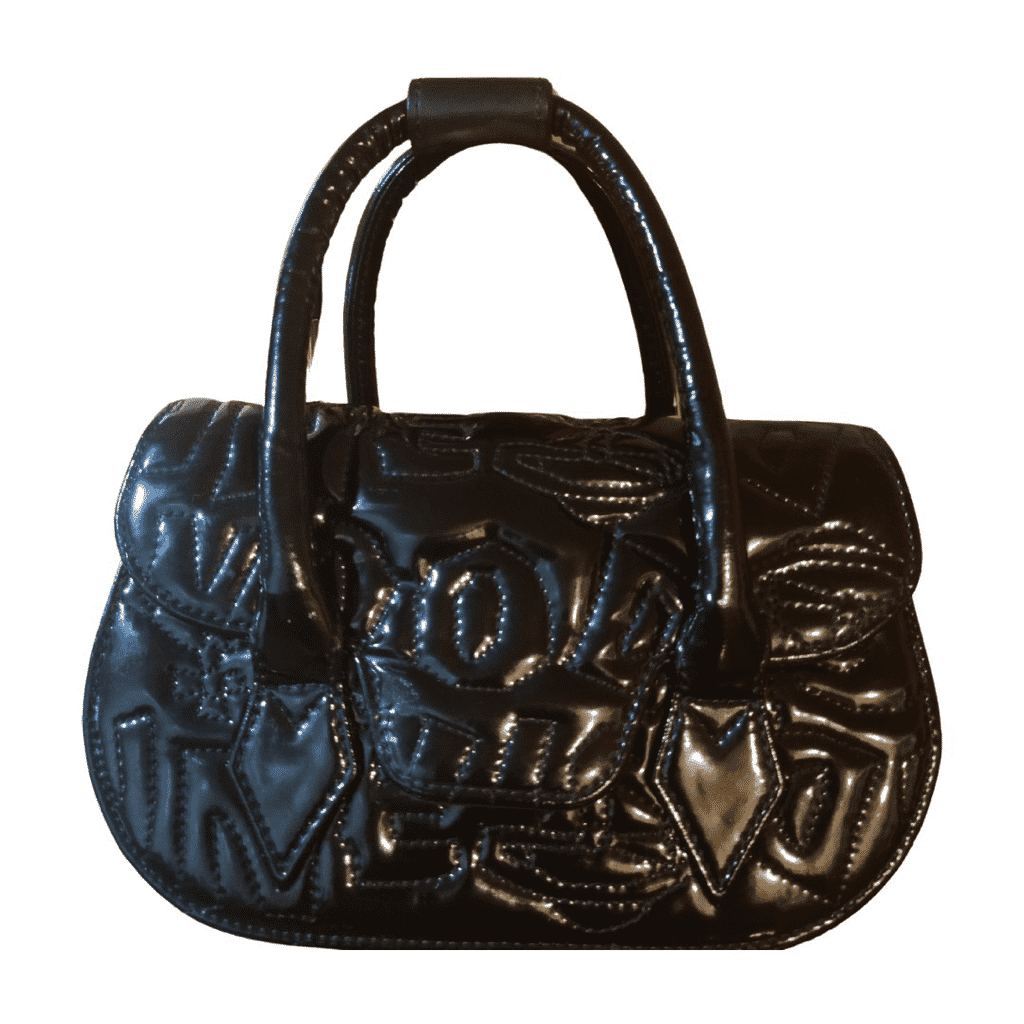 Vivienne Westwood Japan made small handbag Black Leather Leather Very good - Front View
