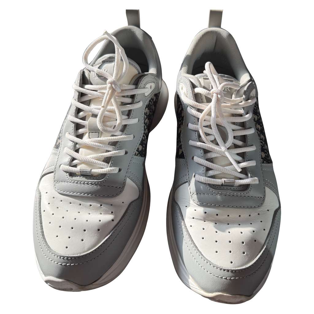 Dior B25 Trainers Silver Cotton Very good condition - Front View