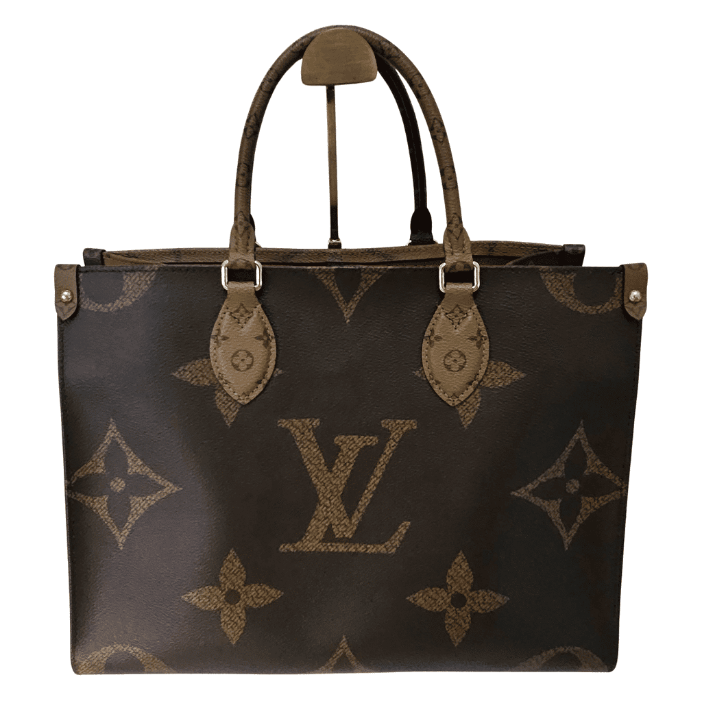 Louis Vuitton On The Go MM Bag Brown Canvas Good condition - Front View