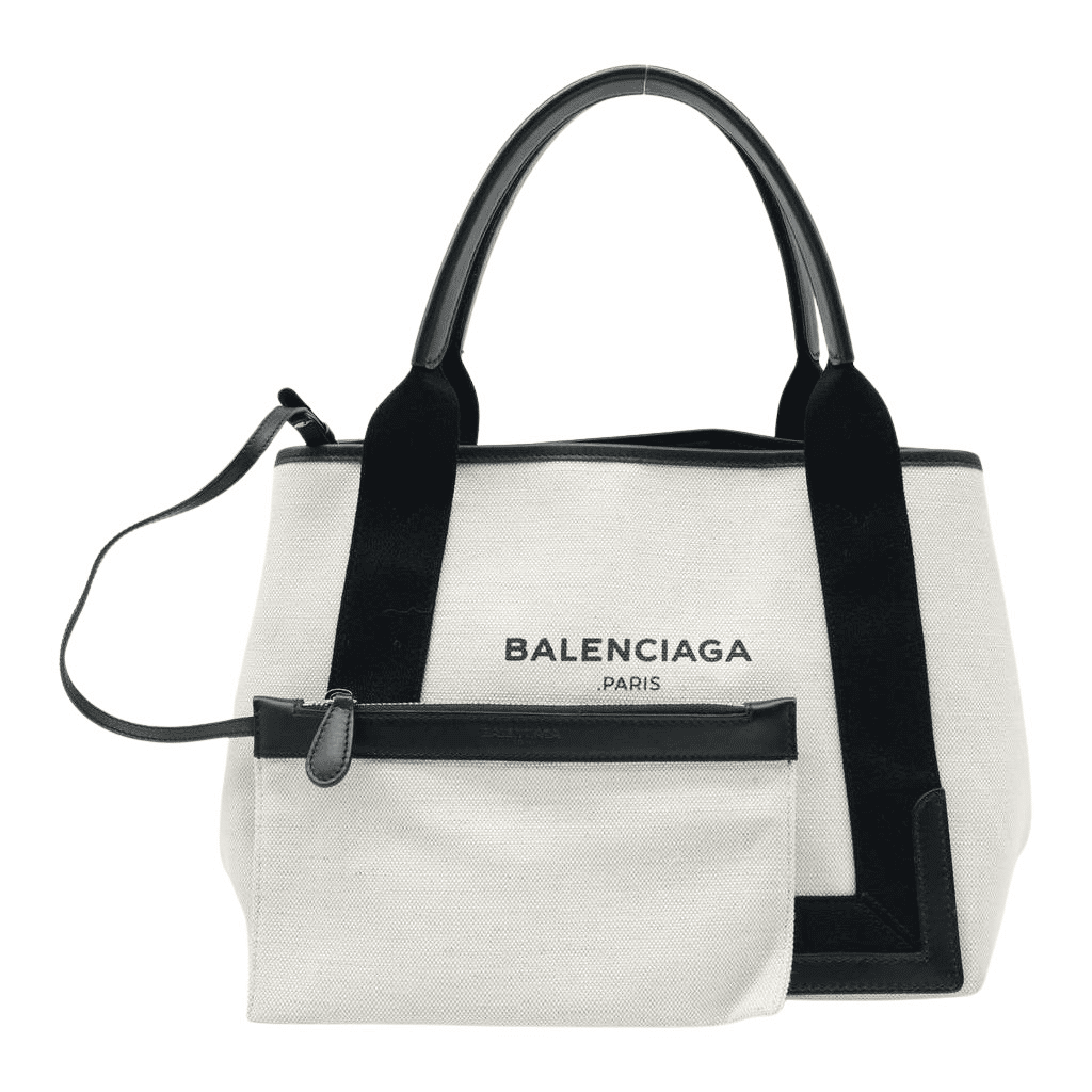 Balenciaga Cabas Tote Bag Black Black Good condition - Front View