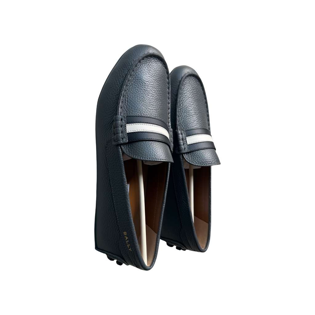 Bally Bally Loafers Grey Leather Never worn, with tag - Front View