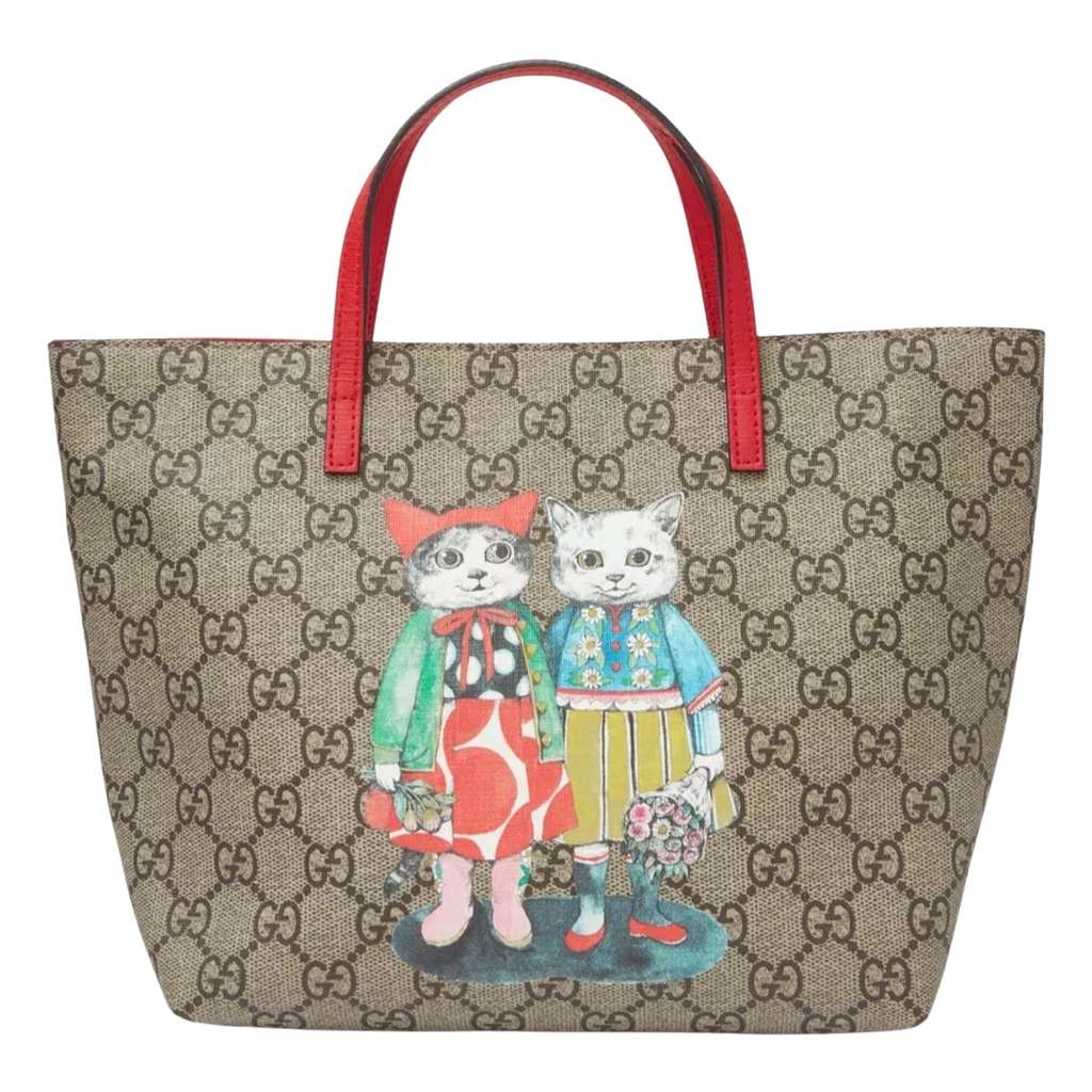 Gucci Gucci GG Supreme Cat Camel Canvas Good condition - Front View