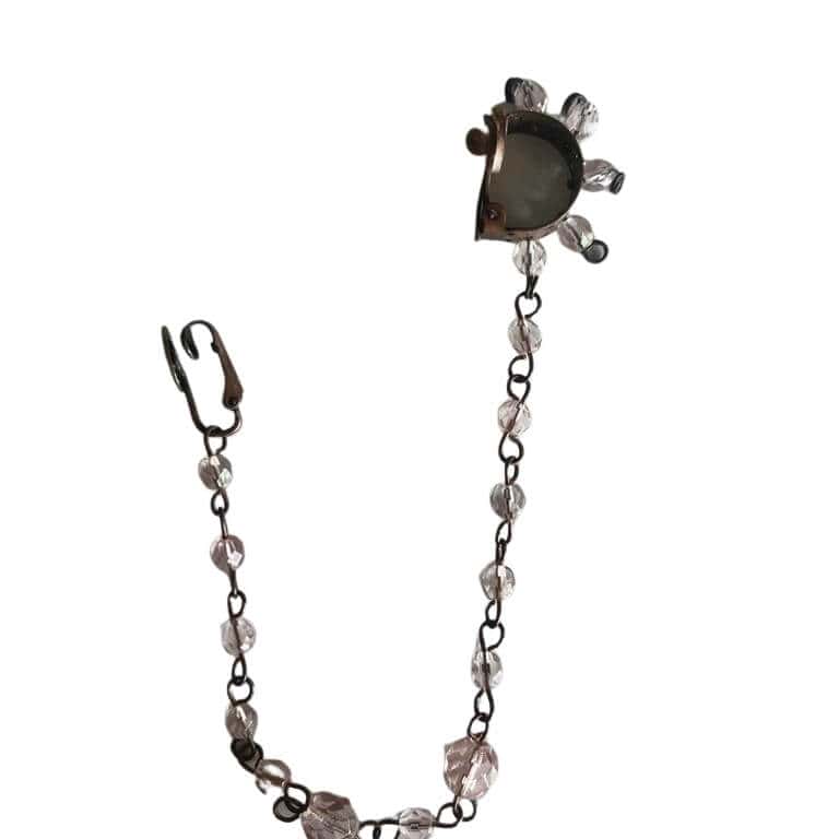 Jean Paul Gaultier Nose ring chain Brown Very good - Front View