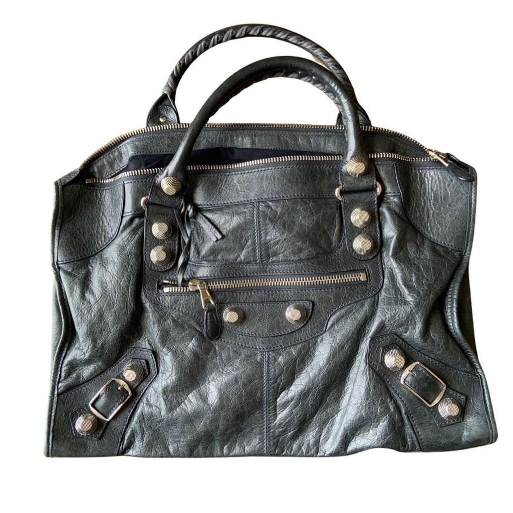 Balenciaga Giant City work bag Brown Leather Very good - Front View