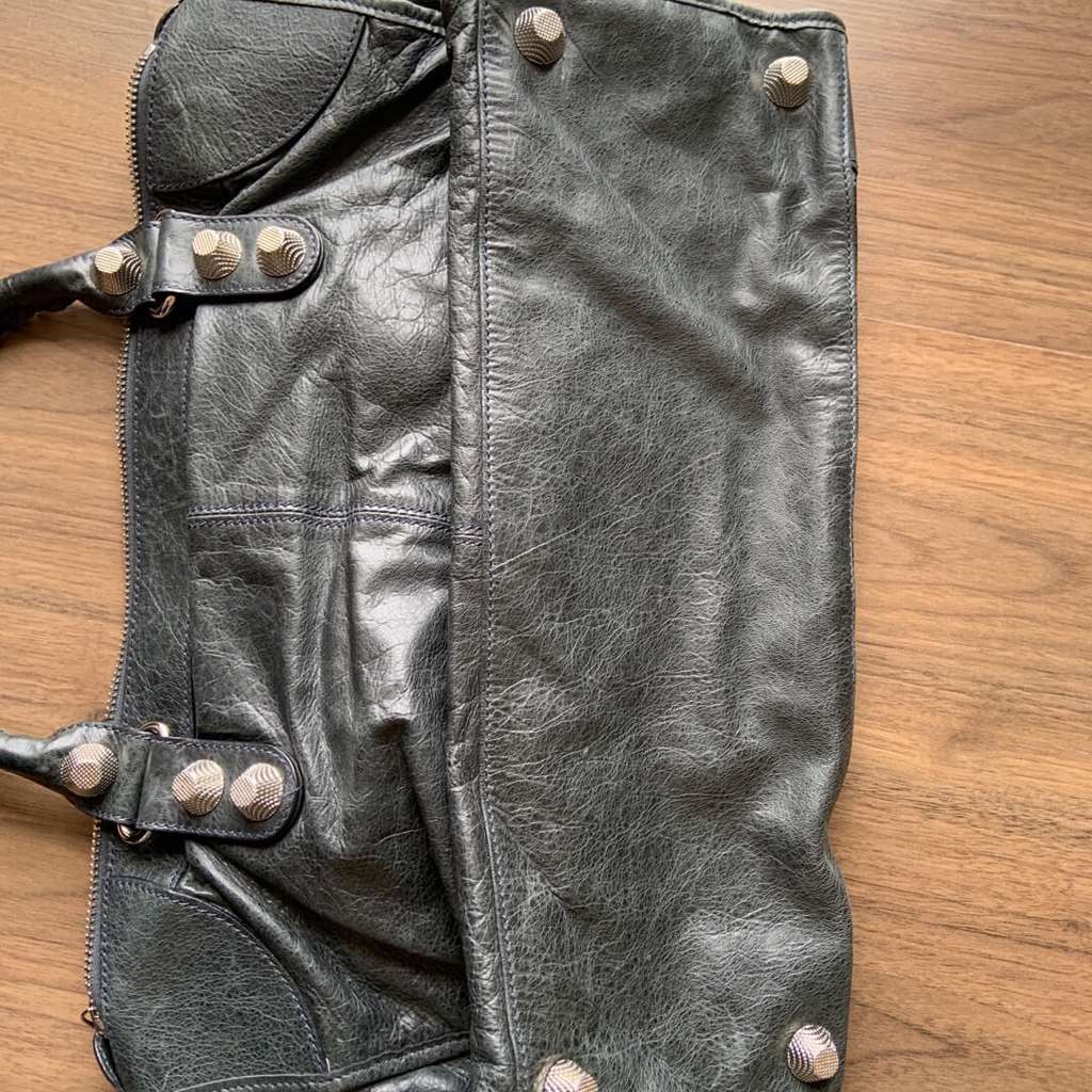 Balenciaga Giant City work bag Brown Leather Very good - Back View