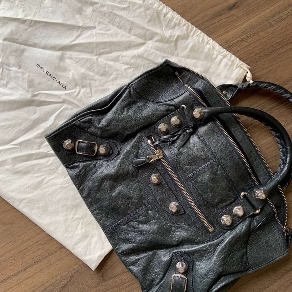 Balenciaga Giant City work bag Brown Leather Very good - Inside View
