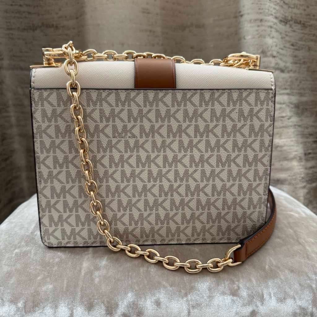 Michael Kors Greenwich Small Cross Body MultiColor Leather Metal Never worn - Back View