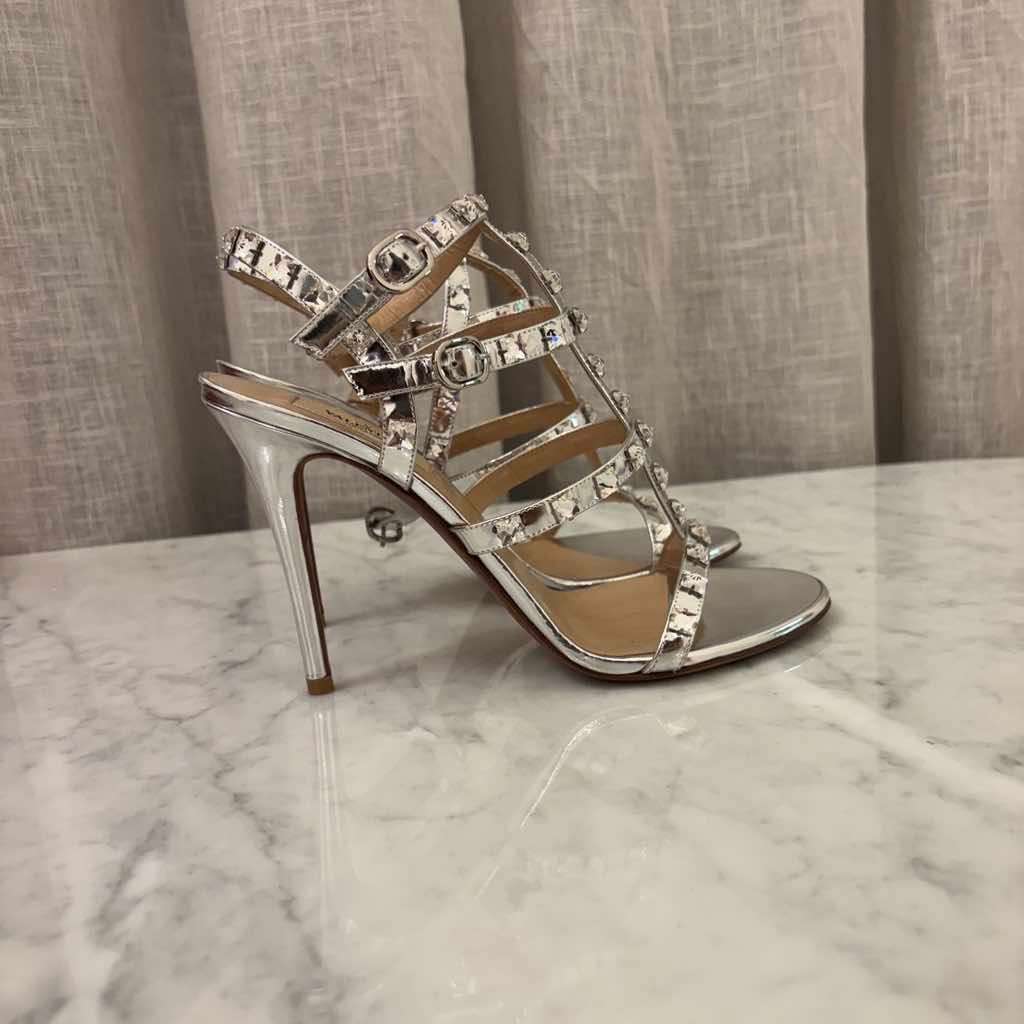 Valentino Garavani Rockstud Silver Leather Never worn - Back View