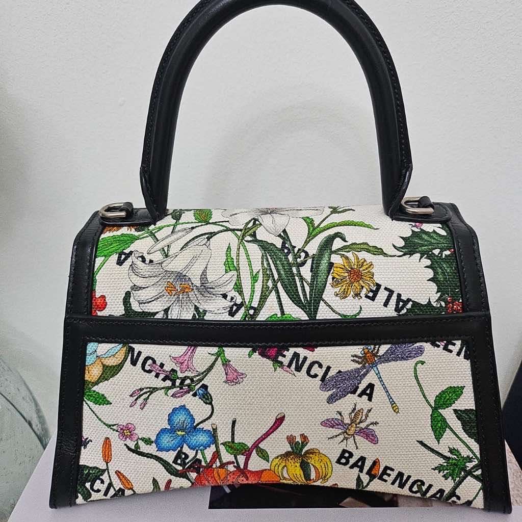 Gucci x Balenciaga Hacker Hourglass MultiColor Canvas Silver Good condition - Back View