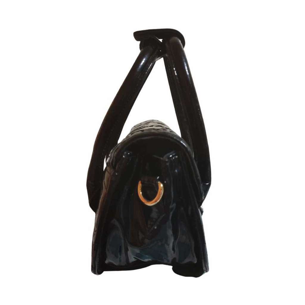 Vivienne Westwood Japan made small handbag Black Leather Leather Very good - Box View