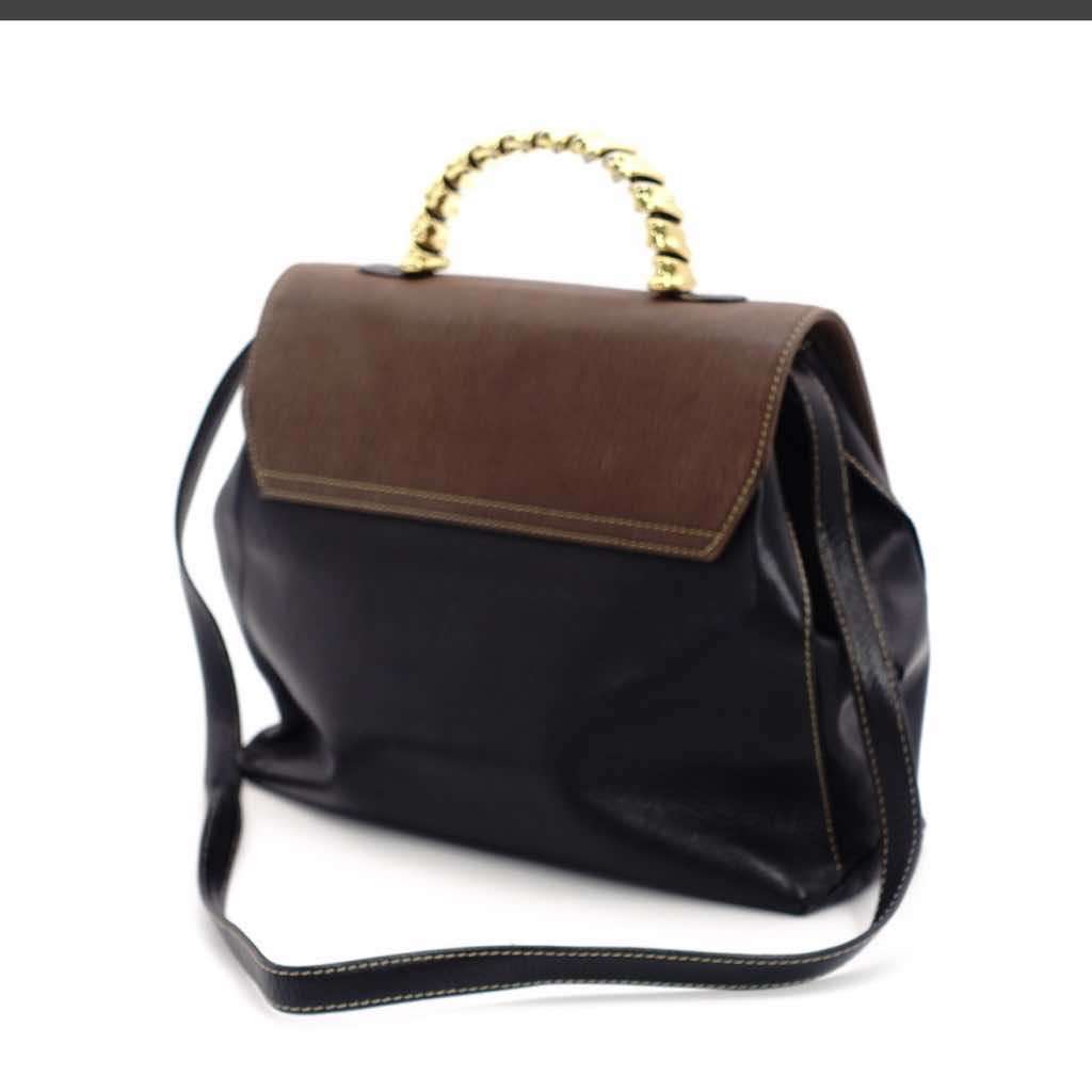 Loewe Velasquez handbag Black Leather Leather Very good - Model View