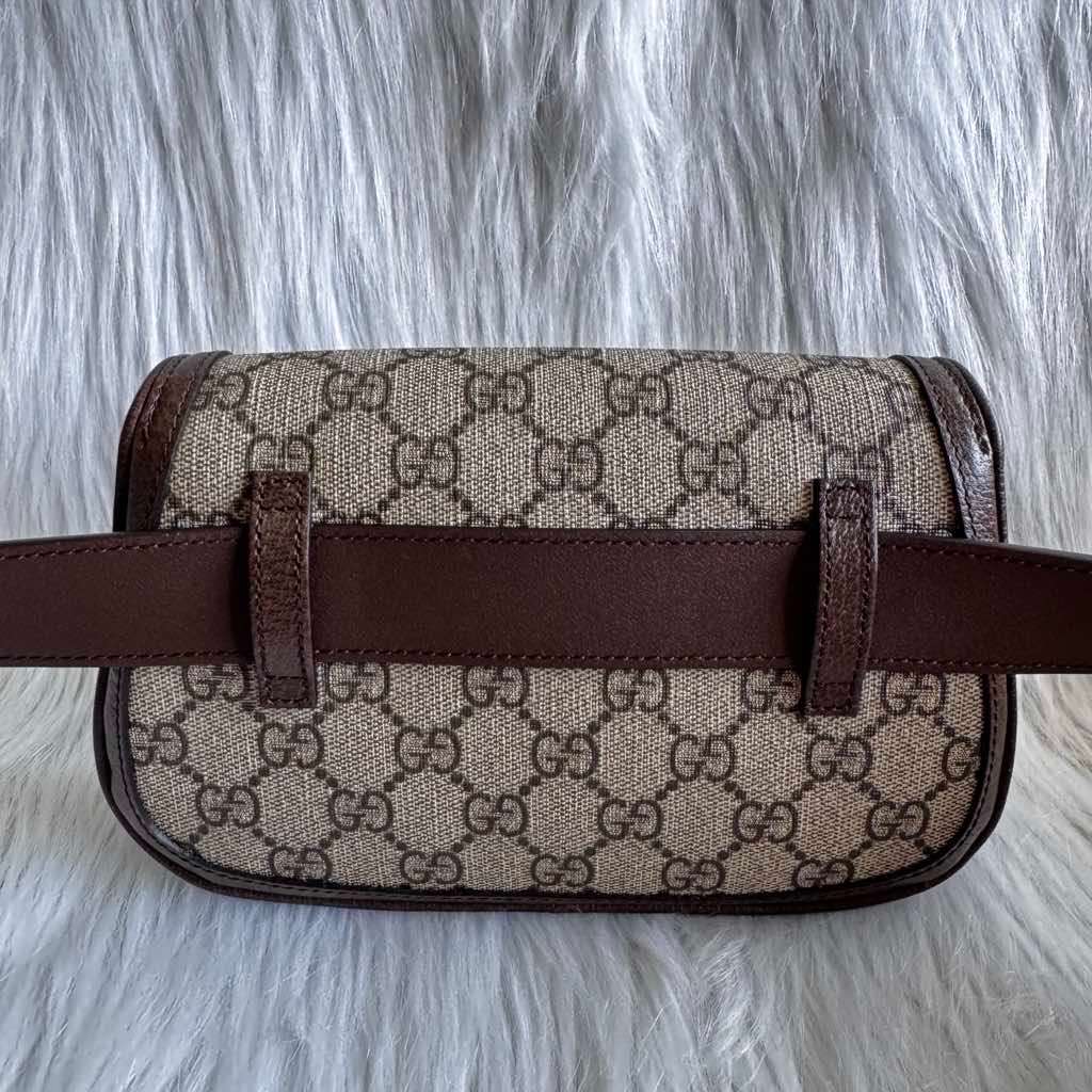 Gucci Supreme Blondie Belt Bag Beige Leather Never worn - Back View