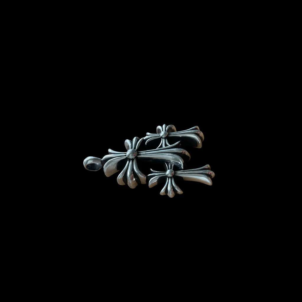 Chrome Hearts Triple Cross Silver Good condition - Back View