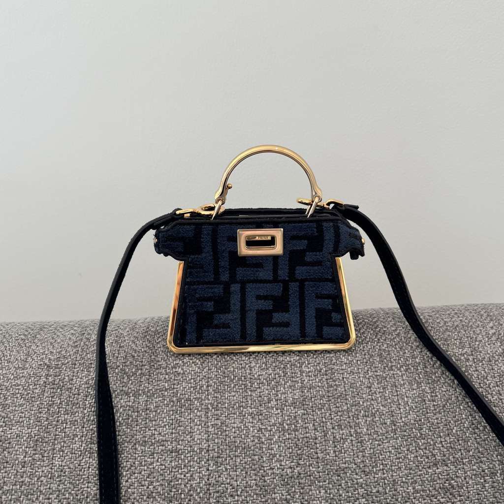 Fendi Nano Peekaboo Blue Never worn - Back View