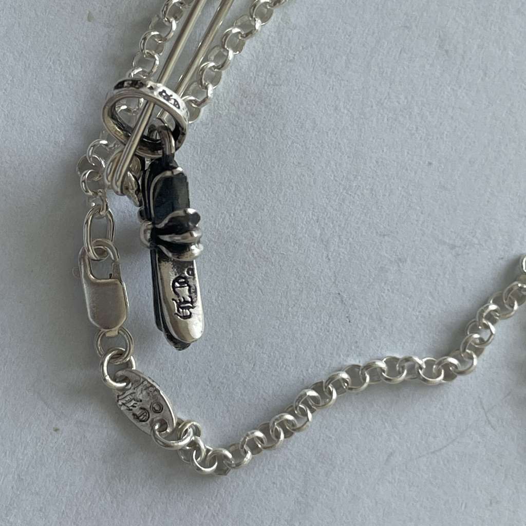 Chrome Hearts Safety Pin 20inch Chain Silver Very good condition - Inside View