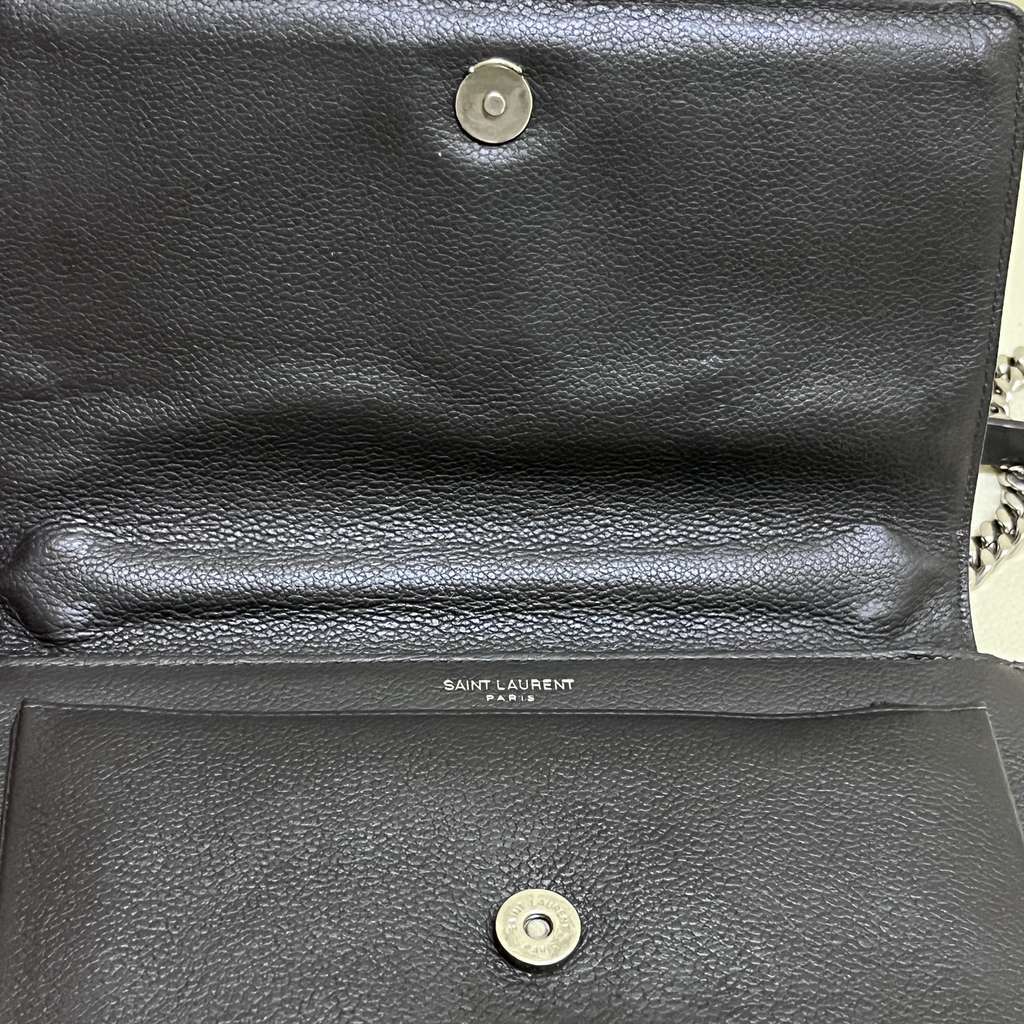 Saint Laurent Sunset Black Leather Very good - Box View