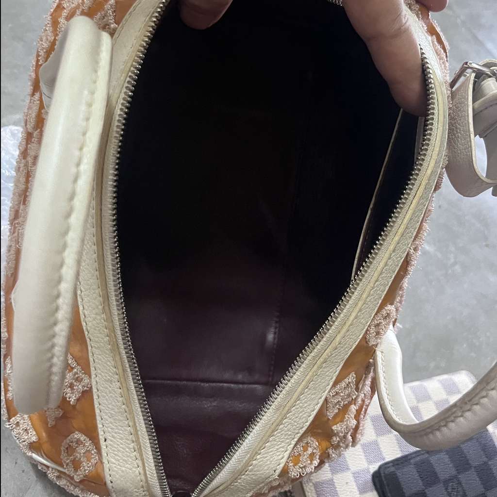 Louis Vuitton Rose Bouclettes Speedy Orange Very good - Model View