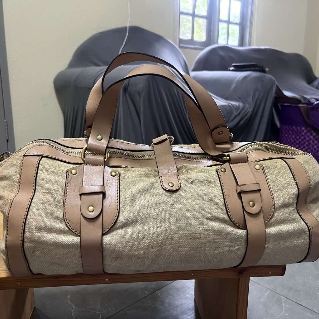 Chloé Kerala Bag Brown Canvas Very good condition - Back View