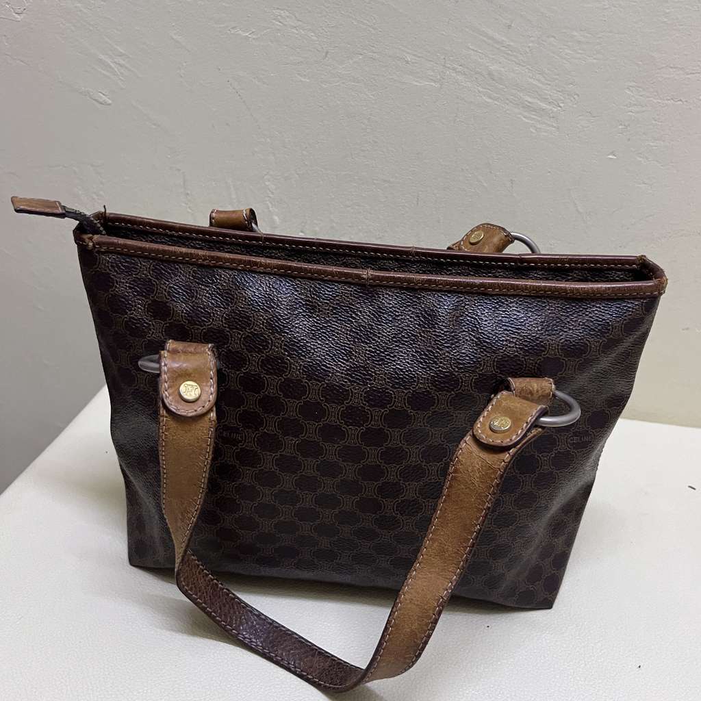 Celine Macadam Black Leather Good condition - Back View