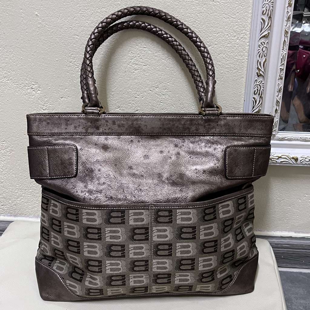 Balenciaga Vintage Metallic Tote Bag Brown Leather Very good - Back View
