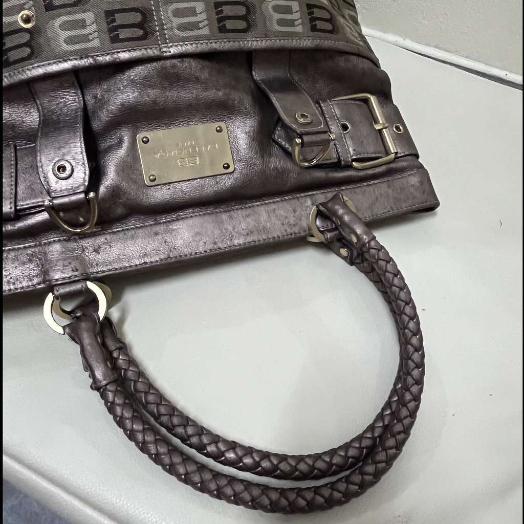 Balenciaga Vintage Metallic Tote Bag Brown Leather Very good - Box View