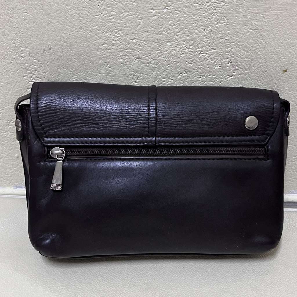 Balenciaga Leather Clutch Brown Leather Very good - Back View