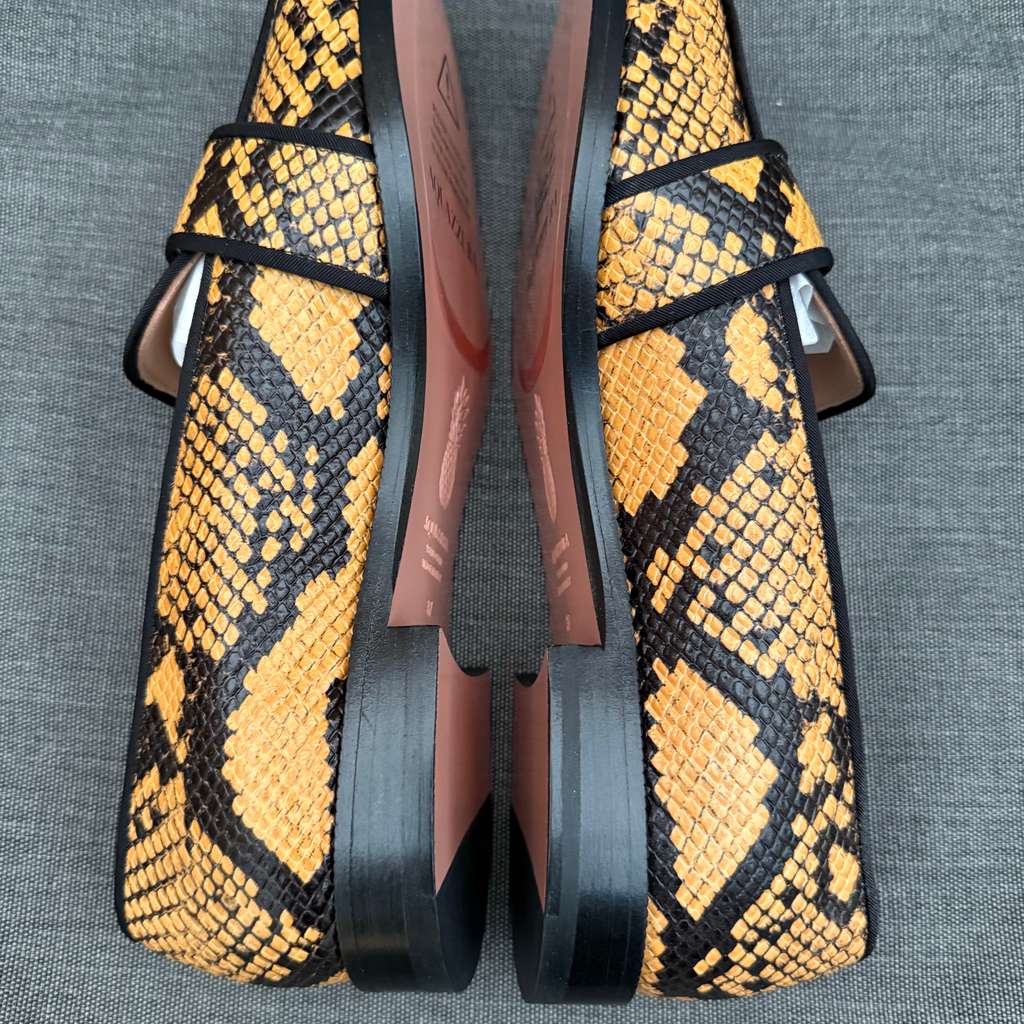 Aquazzura Martin Mocassin Printed Snake MultiColor Leather Never worn, with tag - Box View