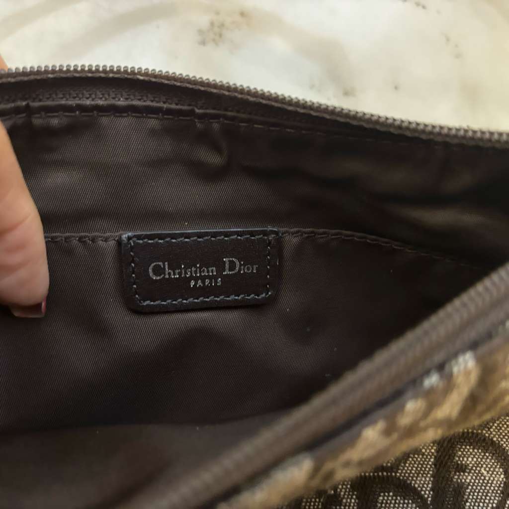 Dior Saddle Bag Brown Jacquard Very good condition - Model View