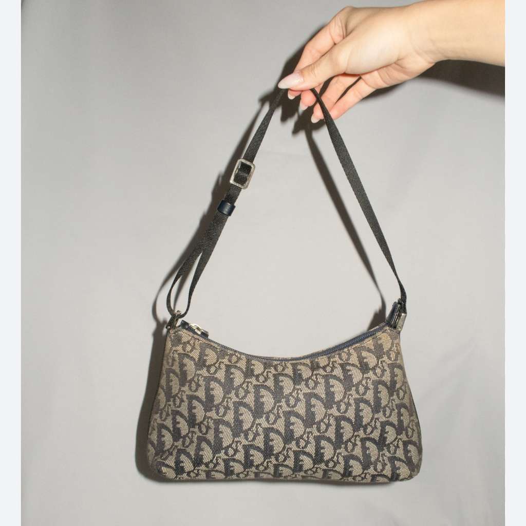 Dior Saddle Bag Brown Jacquard Very good condition - Box View
