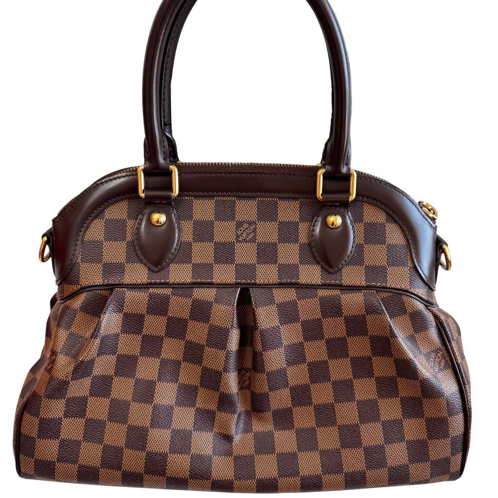 Louis Vuitton Damier Ebene Trevi PM Brown Leather Very good condition - Back View