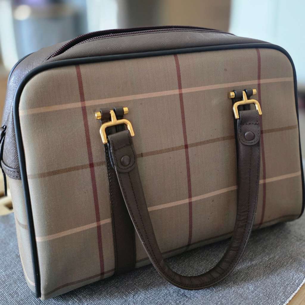 Burberry Burberry Nova Check Boston Brown Canvas Very good condition - Back View