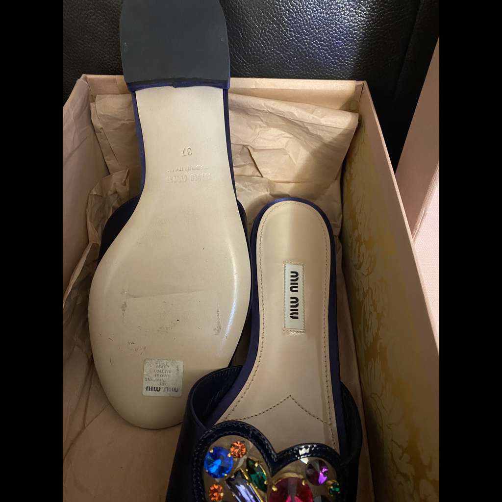 Miu Miu Stunning Miu Miu sandals Purple Satin Very good condition - Box View