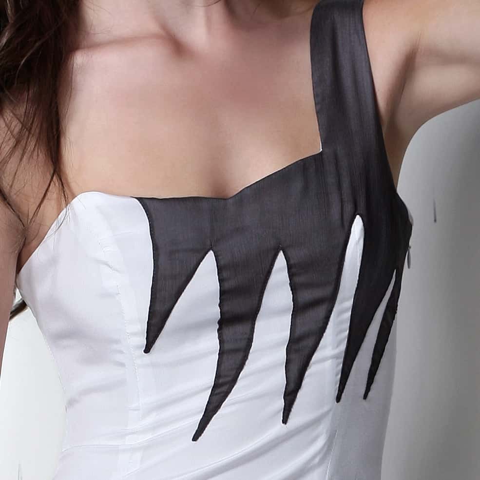 Yotam Solomon Gown - Runway Sample White Silk Good condition - Model View