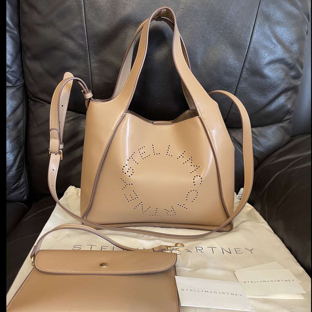 Stella McCartney Stella Logo Beige Polyester Very good - Inside View