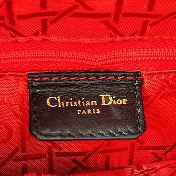Dior Lady Dior Black Leather Black Leather Good condition - Box View