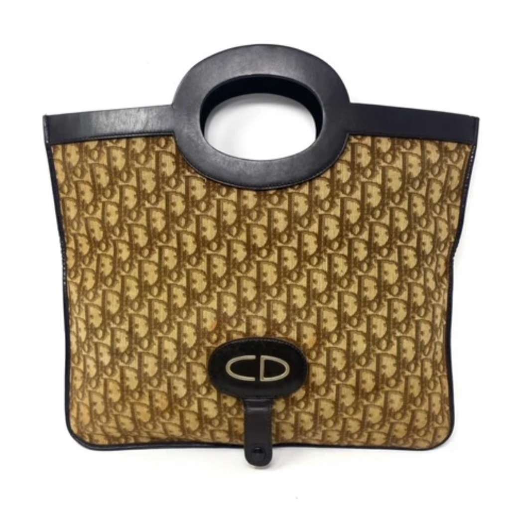 Christian Dior Vintage Monogram Dior Clutch Brown Canvas Good condition - Model View